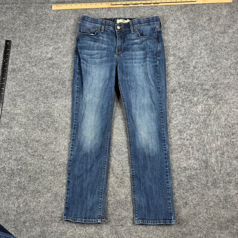 Levi's Jeans Womens Size 12 S/C Blue 525 Straight Leg Perfect Waist Denim Pants